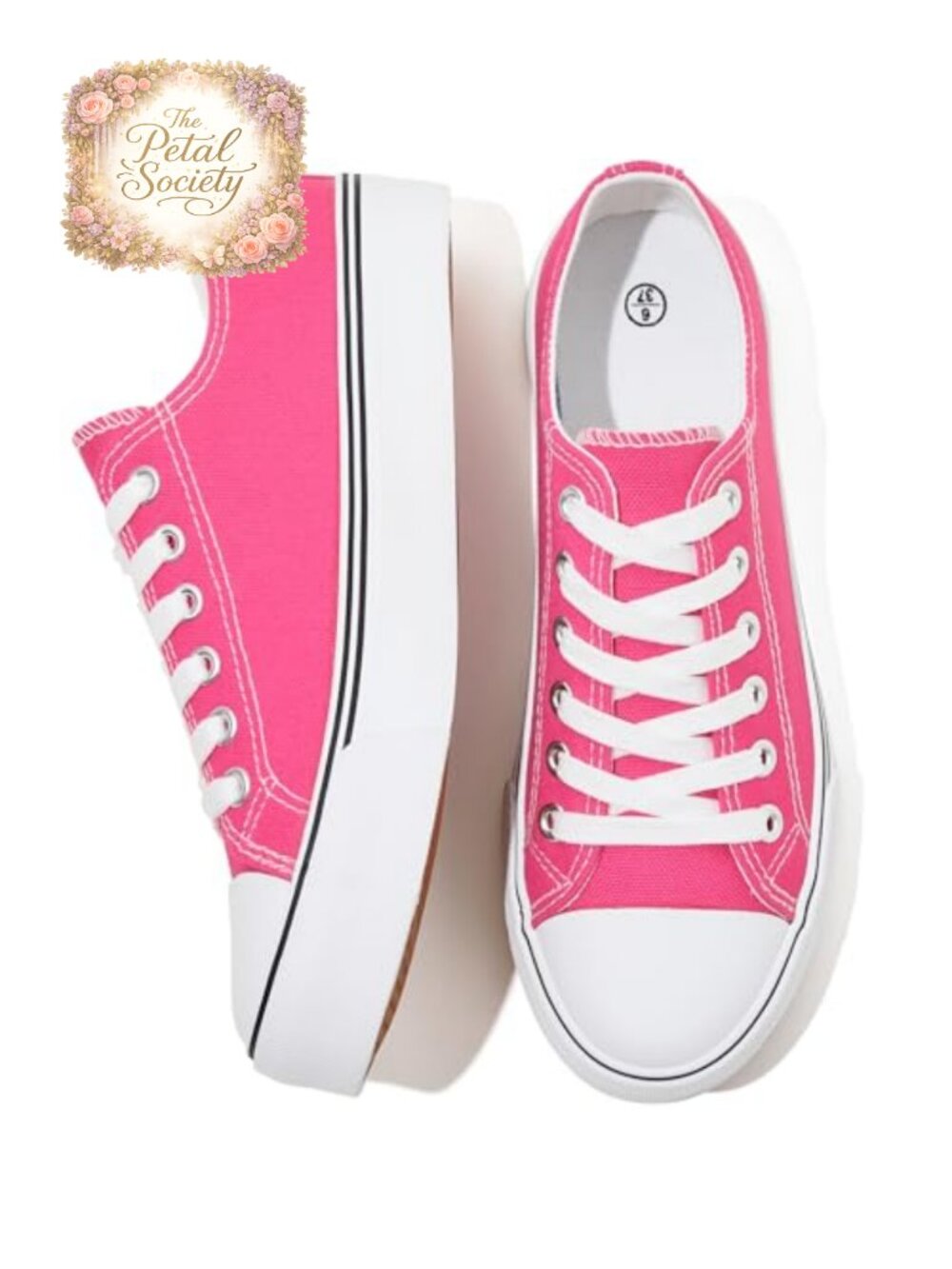 FRACORA Womens Canvas Sneakers Lace-Up Tennis Shoes
